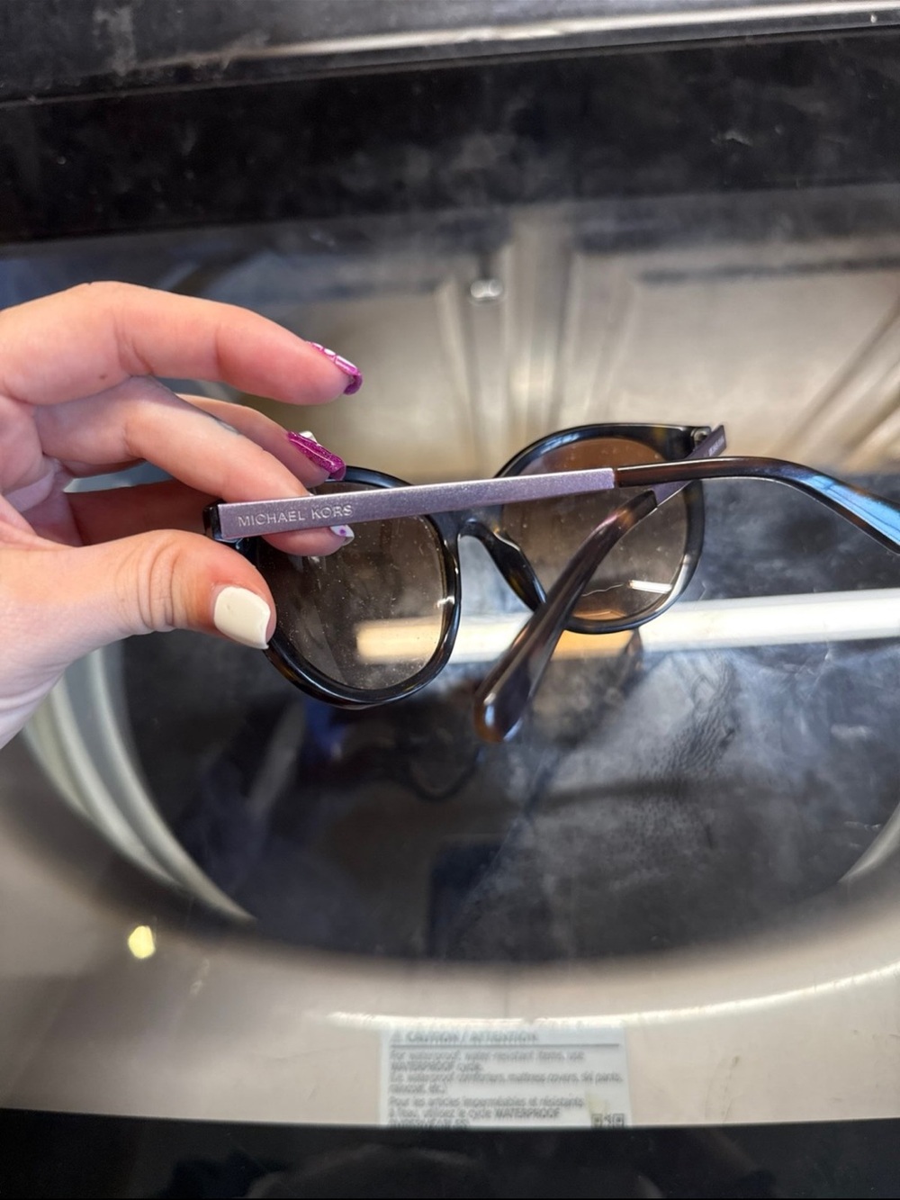 Michael Kors Tortoiseshell Frame Sunglasses with Brown Lenses